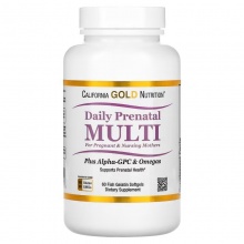 Витамины California Gold Nutrition Daily Prenatal Multi 60 капсул